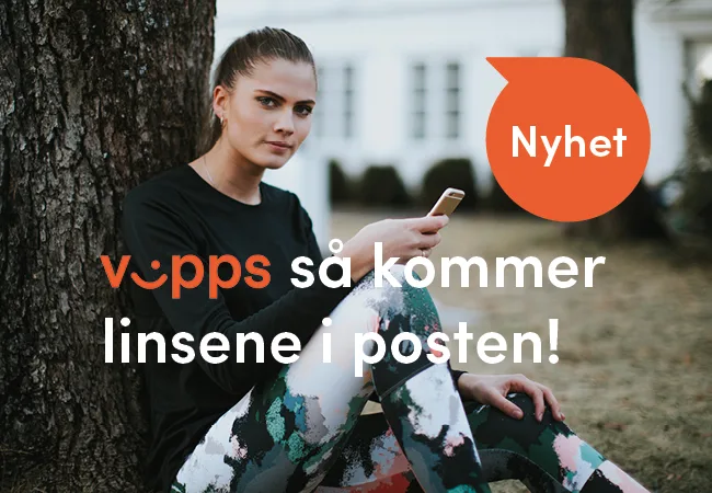 Vipps så kommer linsene i posten